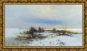 Зимний пейзаж. 1880-е