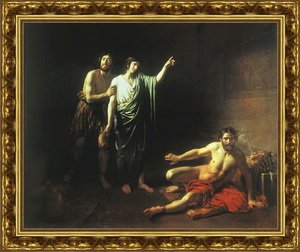 Иосиф, толкующий сны заключённым с ним в темнице виночерпию и хлебодару. 1827
