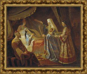 Исцеление Митрополитом Алексеем Тайдулы, жены Чанибека, Хана Золотой Орды. 1830