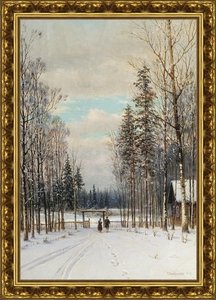 Зима. У околицы. 1883