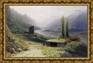Кавказское ущелье. 1893