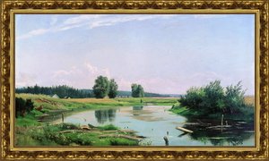 Пейзаж с озером. 1886