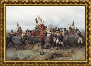 Подвиг конного полка в сражении при Аустерлице в 1805 году. 1884